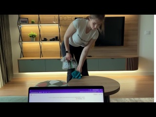 this maid will do anything to keep her job.