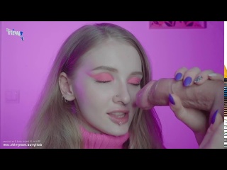gentle and sensual blowjob with cum in mouth