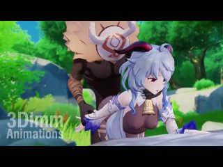 genshin impact ganyu (genshin impact) hilichurl hilichurl (species) (artist 3dmmanimations) hentai 3d animeted video