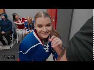 hockey locker room with lucas frost and harlow west teen